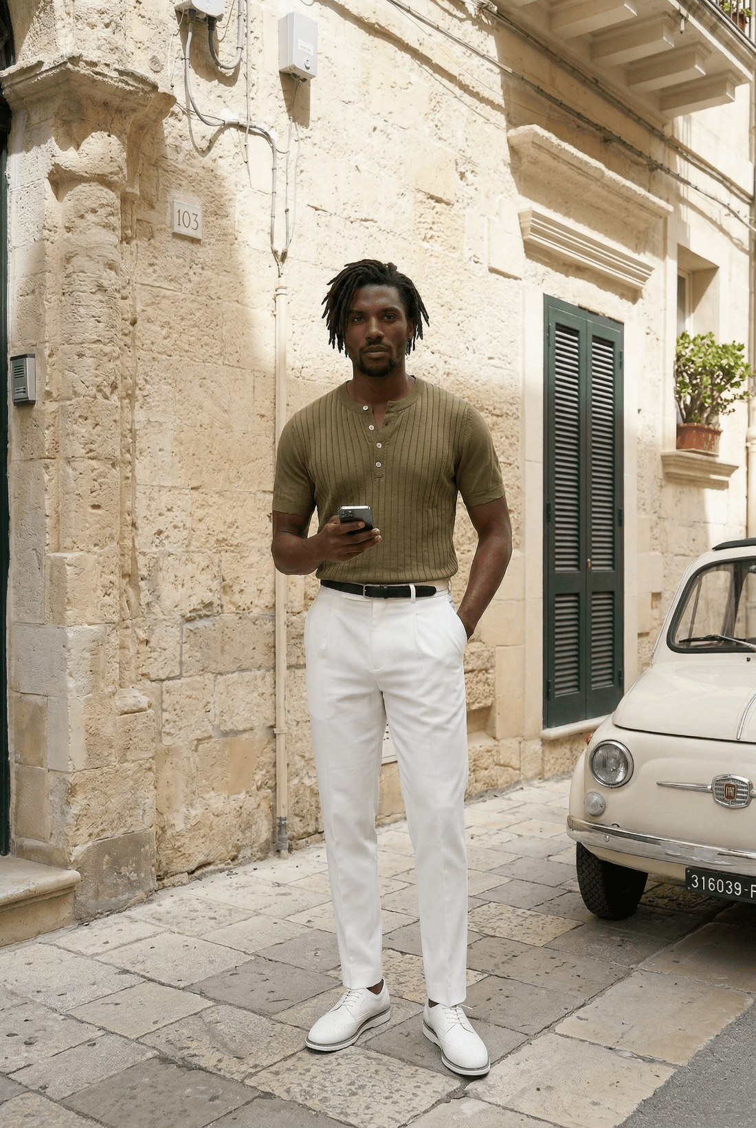 Alden Textured Knit Polo