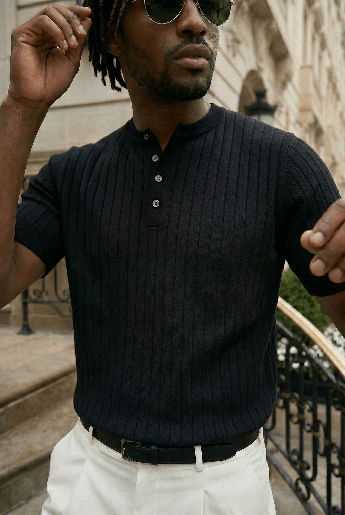 Alden Textured Knit Polo