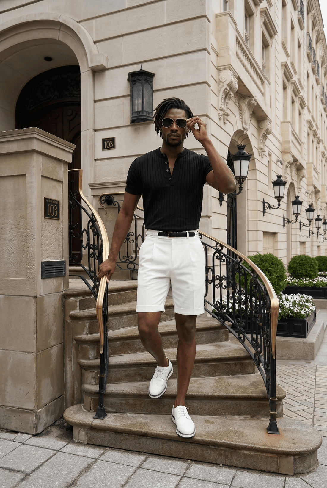 Alden Textured Knit Polo - James Manor