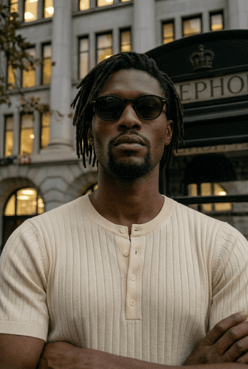 Alden Textured Knit Polo - James Manor