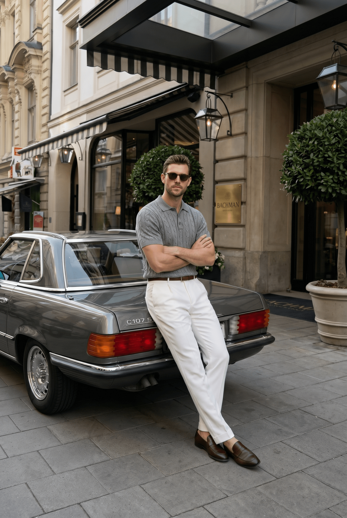 Rowan Cable Knit Polo - James Manor