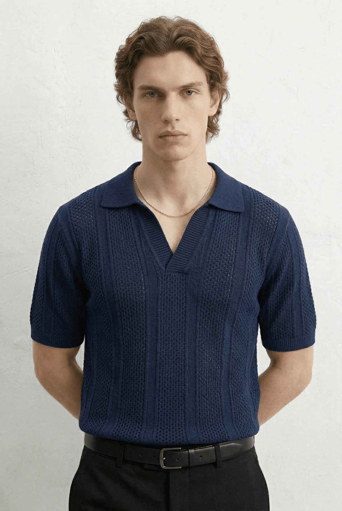 The Elliot Knit Polo - James Manor