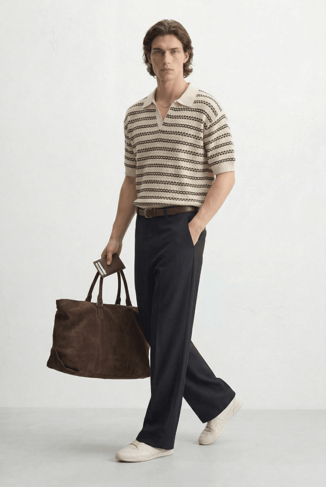 The Manor Textured Polo - James Manor