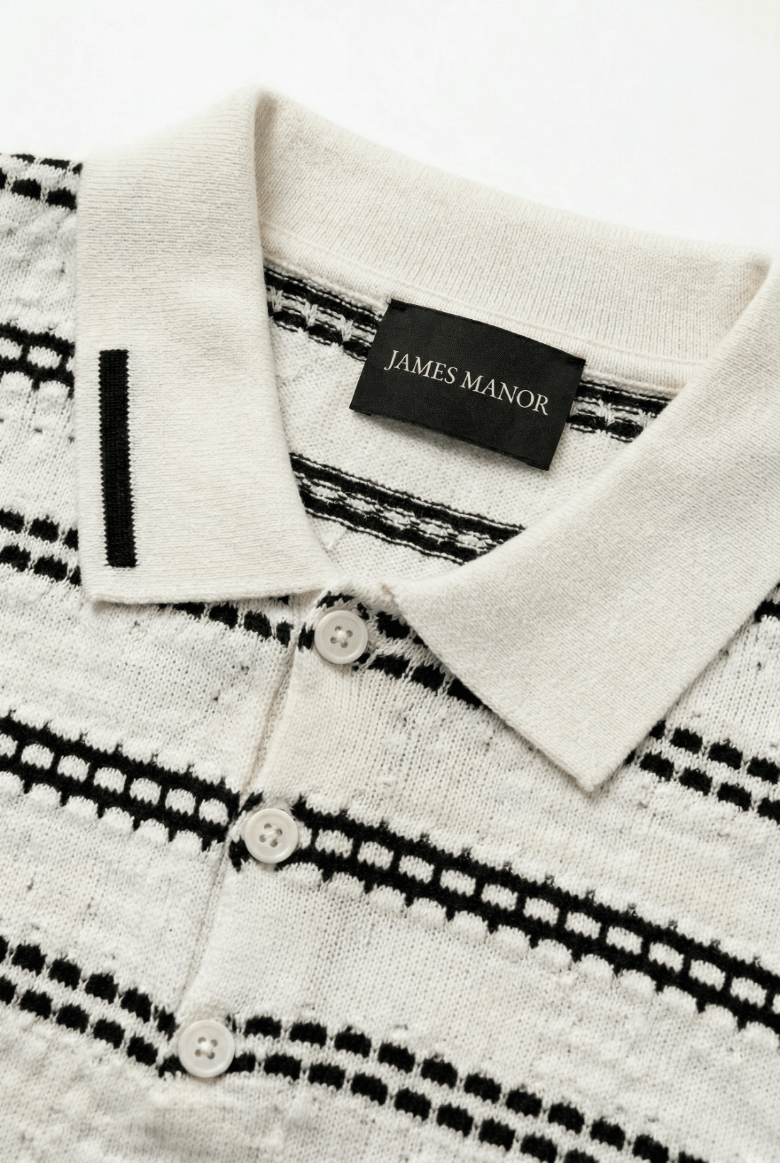 The Manor Textured Polo - James Manor